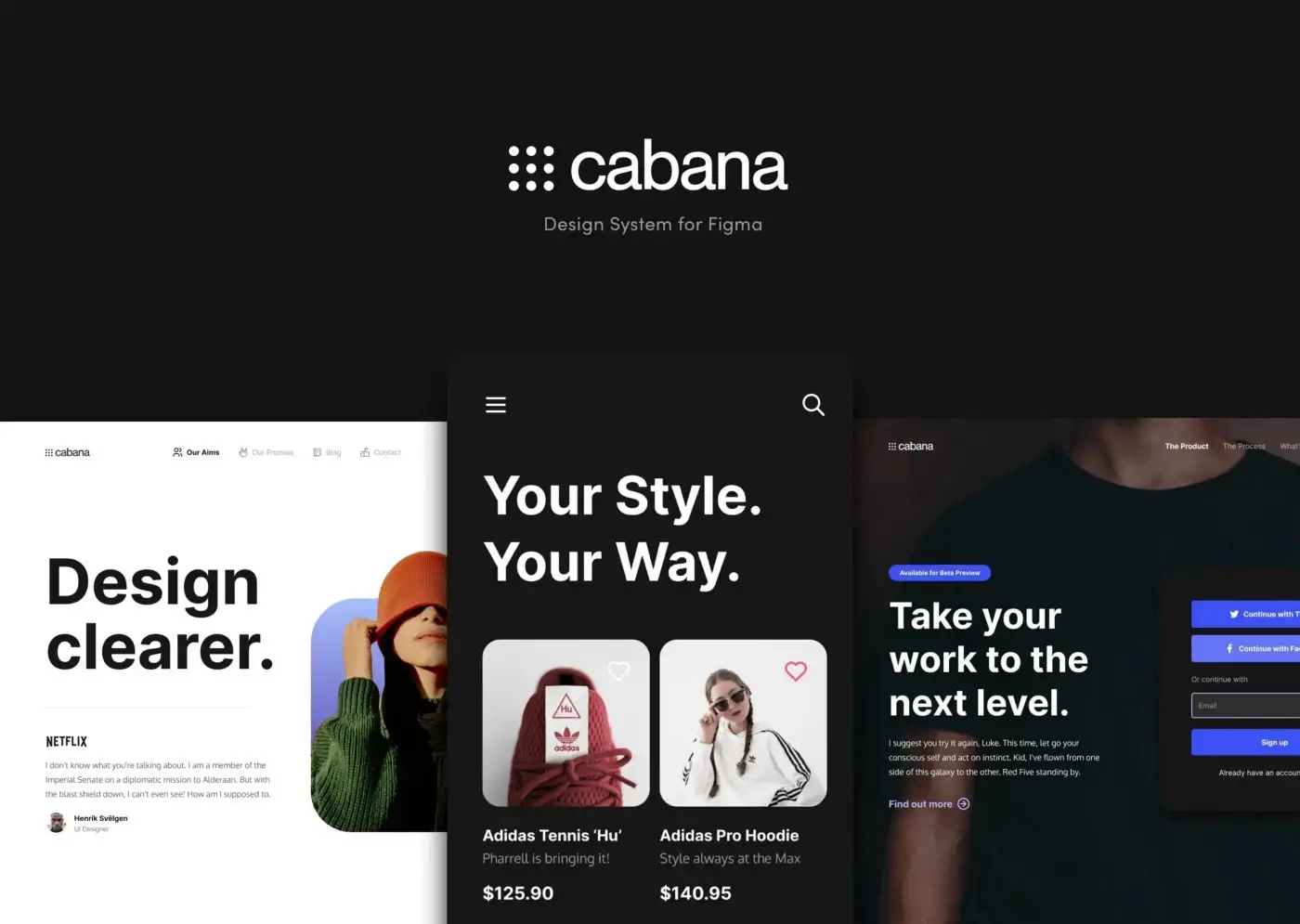 Image showing Cabana's design system for Figma